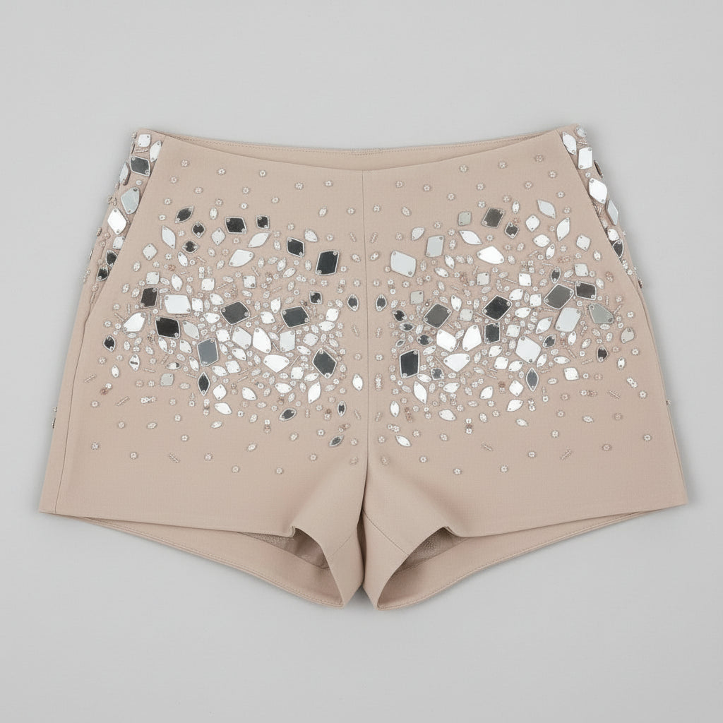 Edgy Clothing Brands Embroidered Shorts