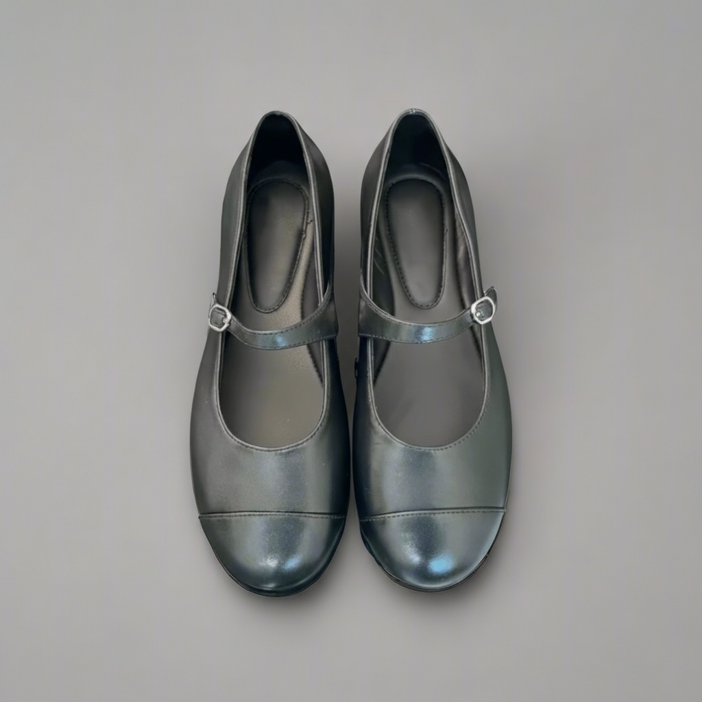 The Leather Mary Jane Ballet Flats