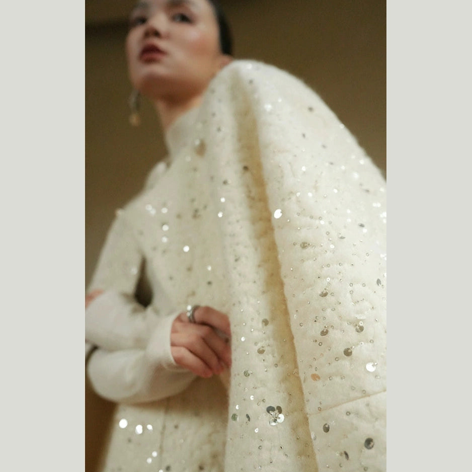 The Palais Set – Embroidered Wool Coat & Skirt Separates