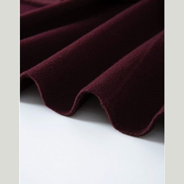 Burgundy Wool + Cashmere Suit Set