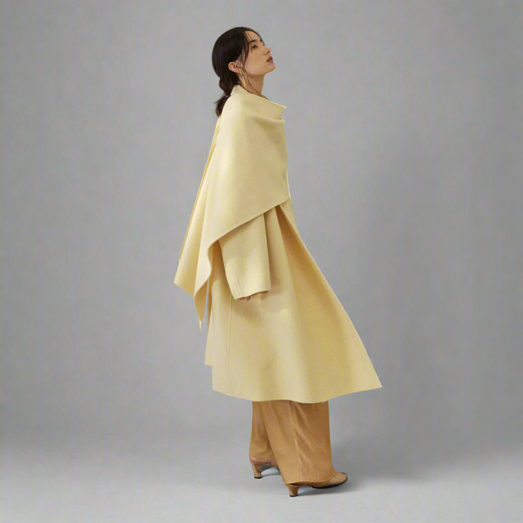 The Buttermilk Scarf Coat