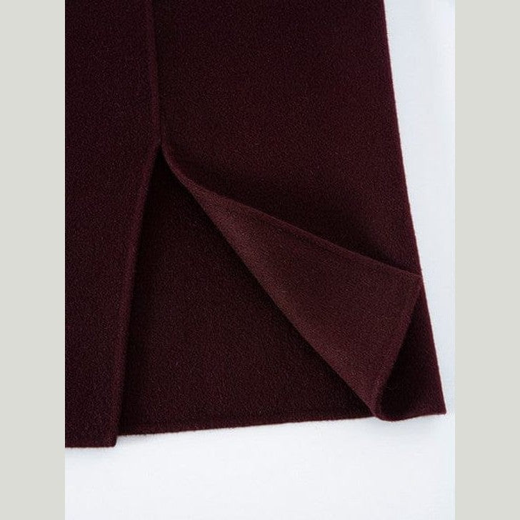 Burgundy Wool + Cashmere Suit Set