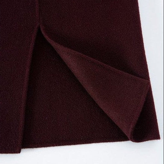 Burgundy Wool + Cashmere Suit Set