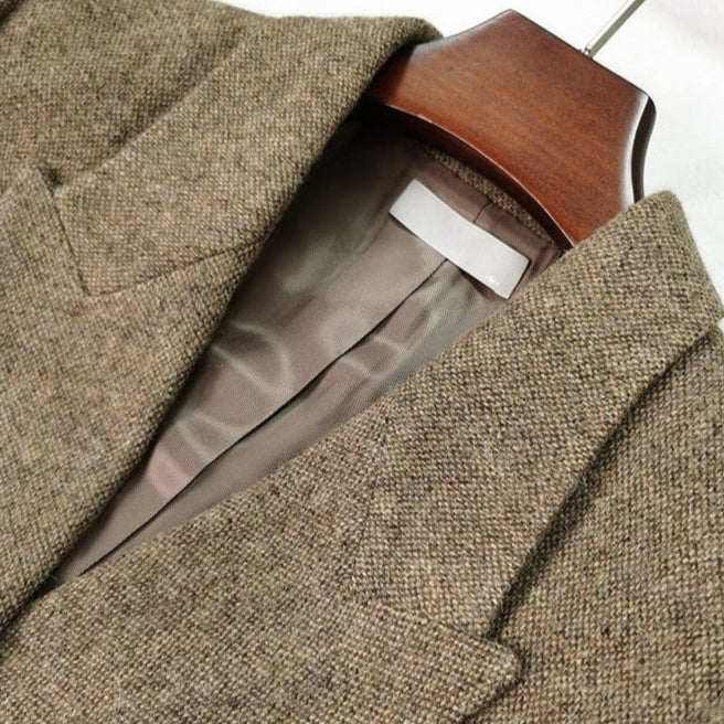 Alpaca and Austrialian Wool Blazer & Pleated Skirt Separates