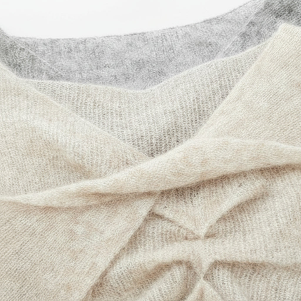 Twisted Alpaca-Wool Blend Knit Sweater