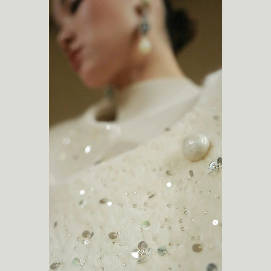 The Palais Set – Embroidered Wool Coat & Skirt Separates