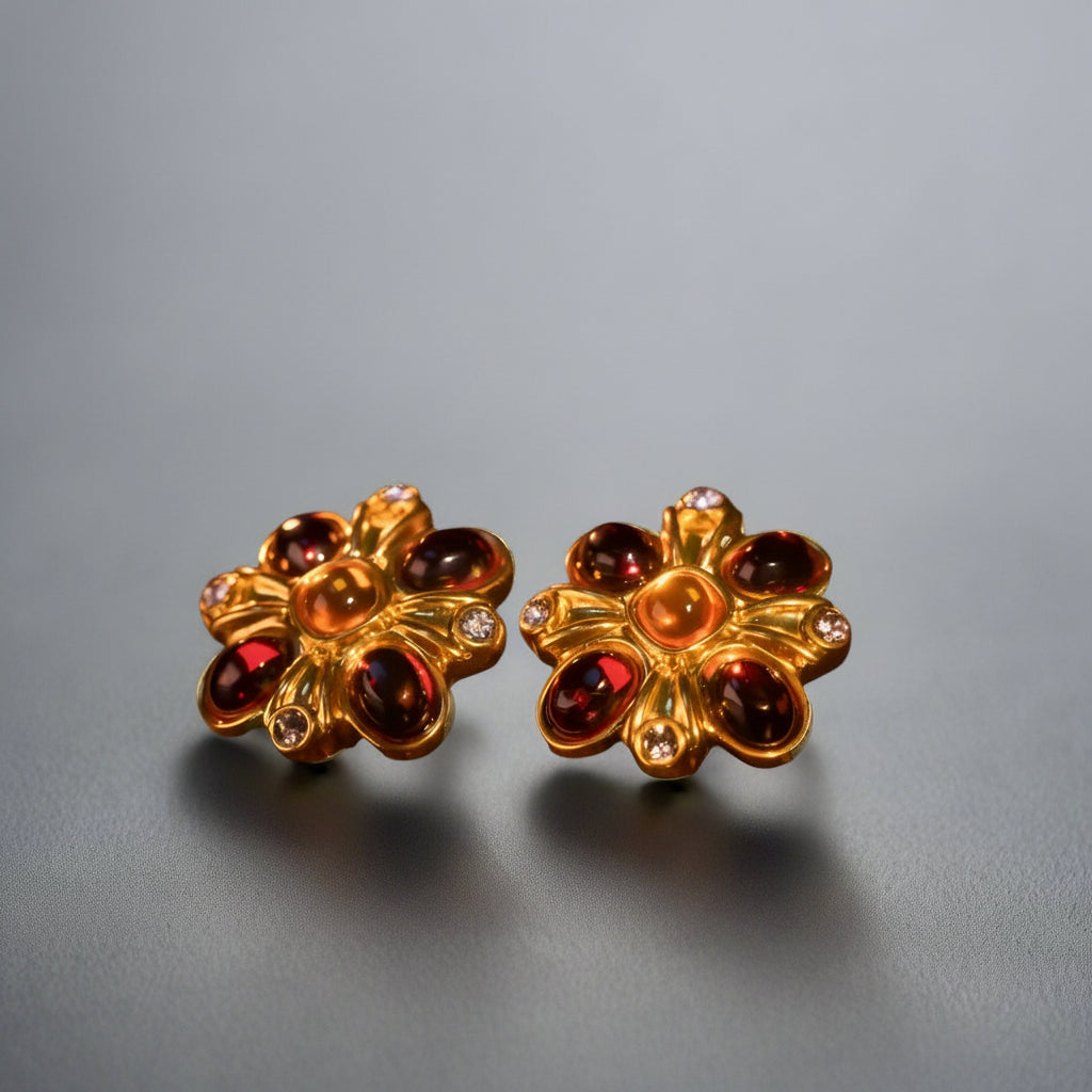 French Vintage Medieval Earrings