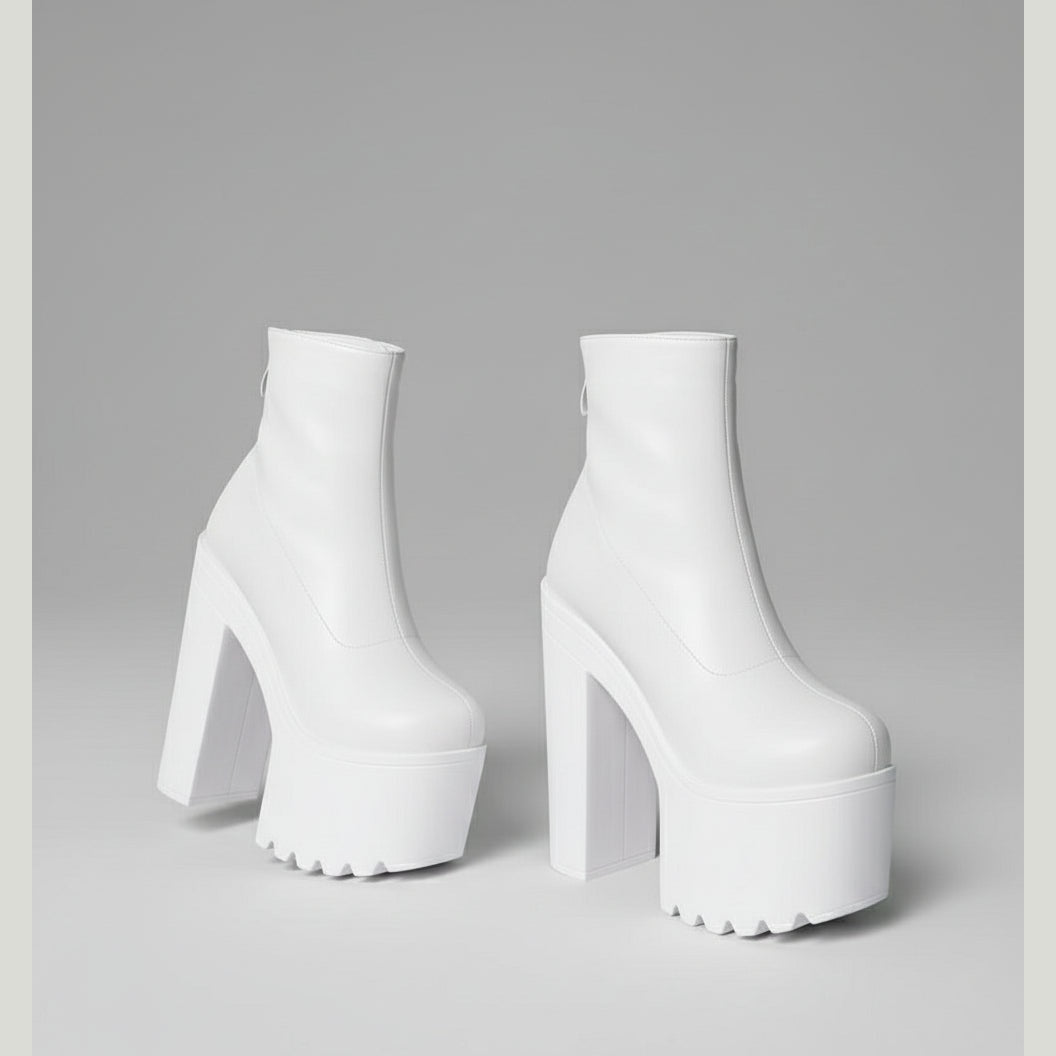 The Harley Structured Leather Platform Boots – Bold Elevation