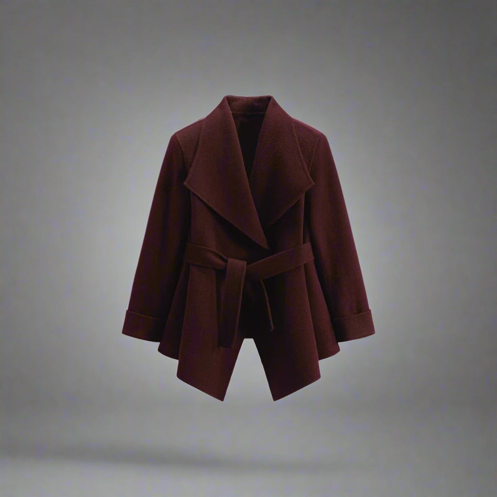 Burgundy Wool + Cashmere Suit Set
