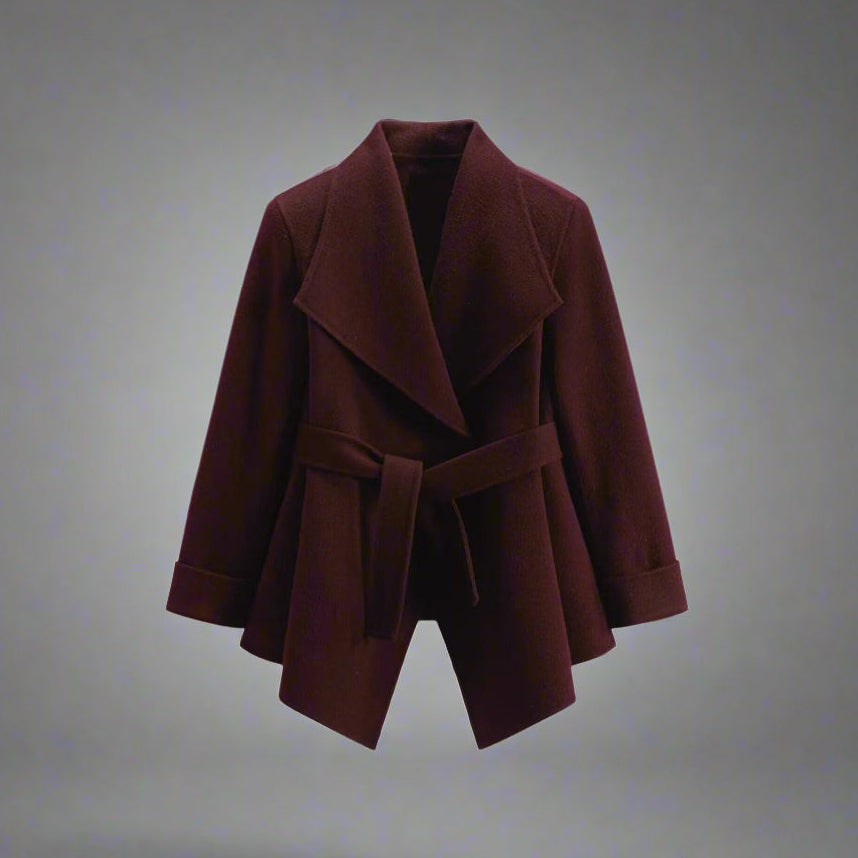 Burgundy Wool + Cashmere Suit Set