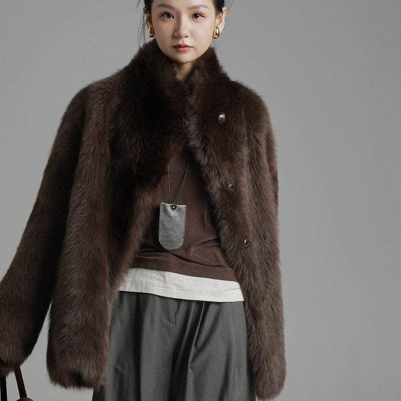 The Cropped Tuscan Fur Jacket