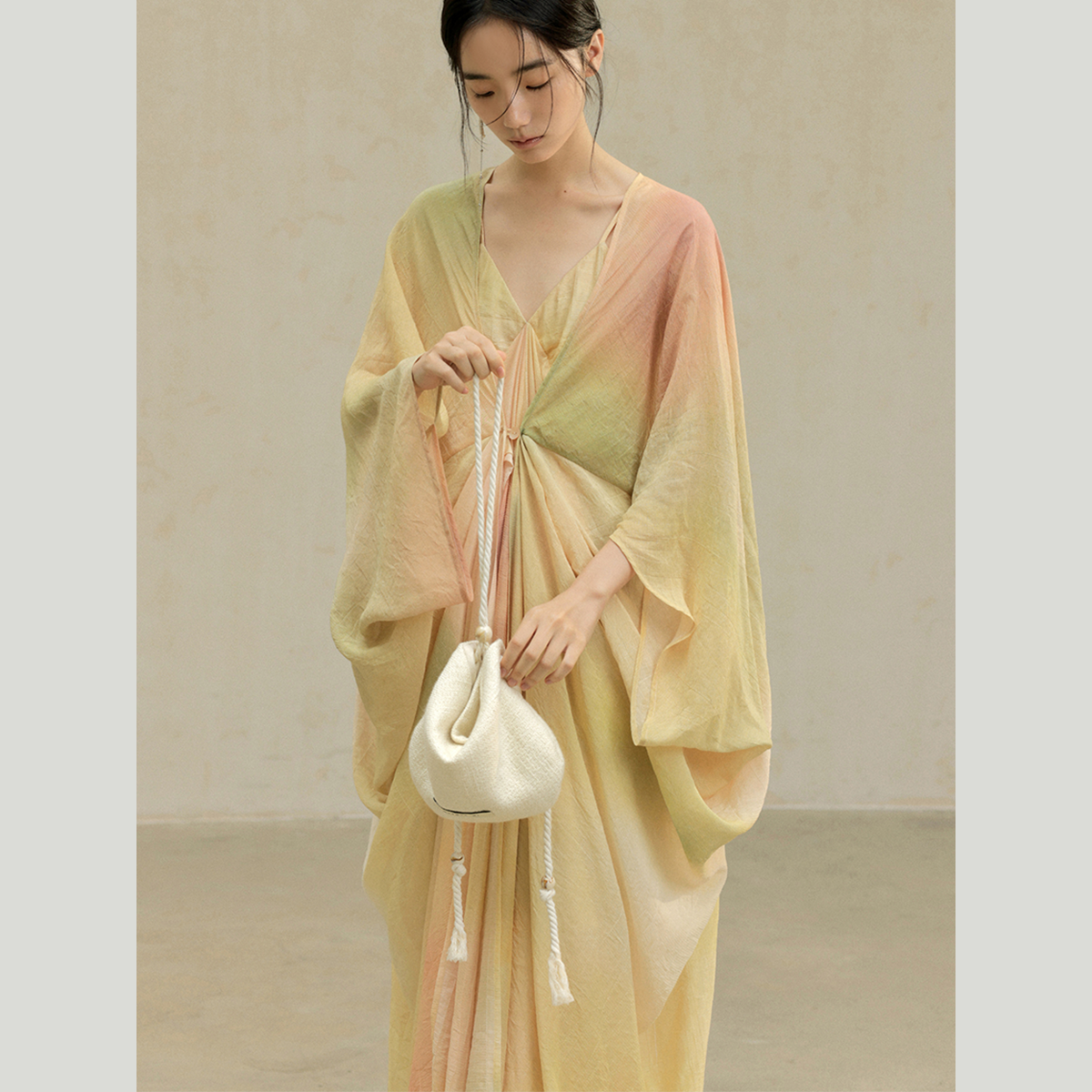 The Watercolor Drape Abaya