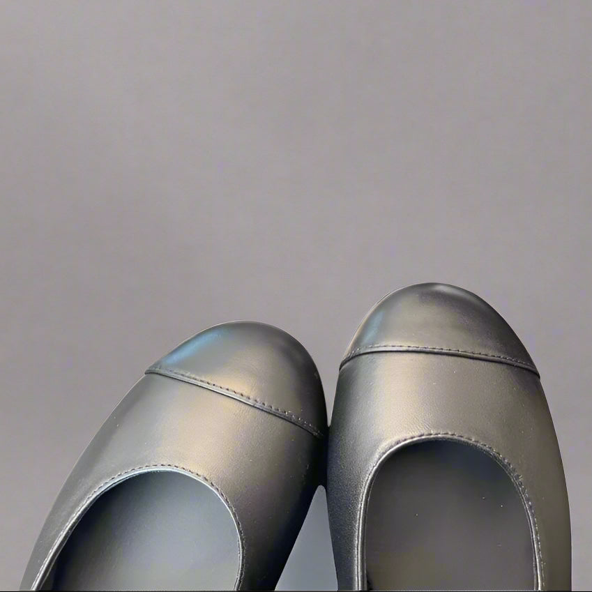 The Leather Mary Jane Ballet Flats