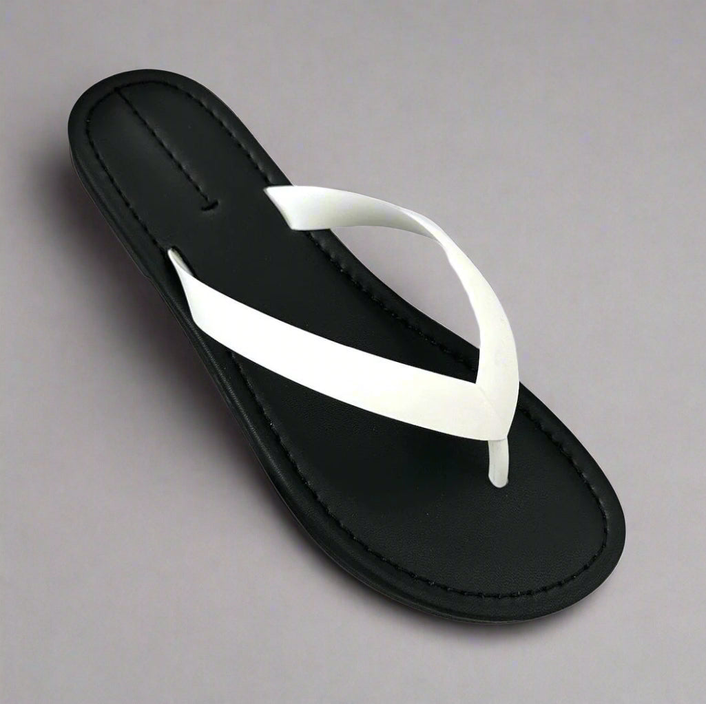 The Calfskin Leather Sandals