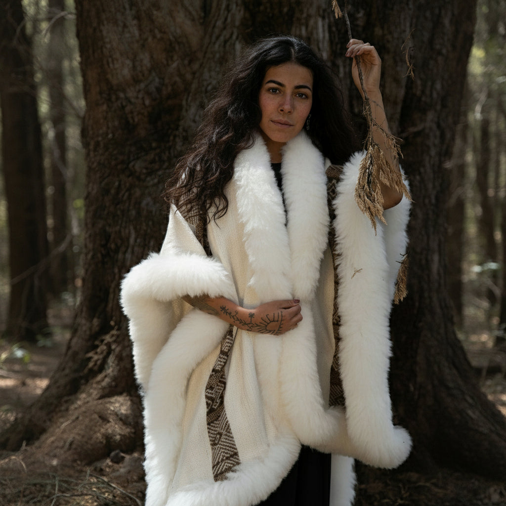 Noemi Heritage Baby Alpaca Wool Cape