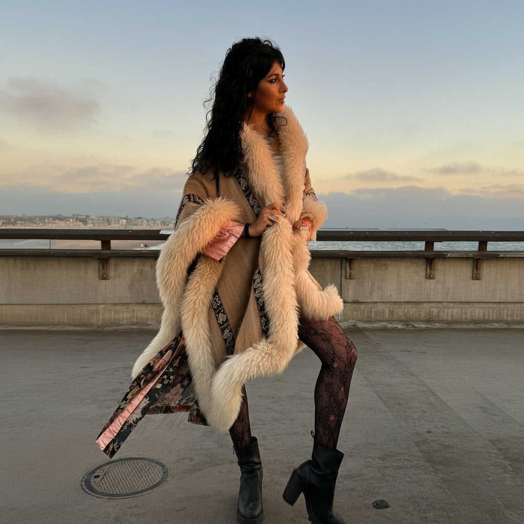 Elena Heritage Baby Alpaca Wool Cape