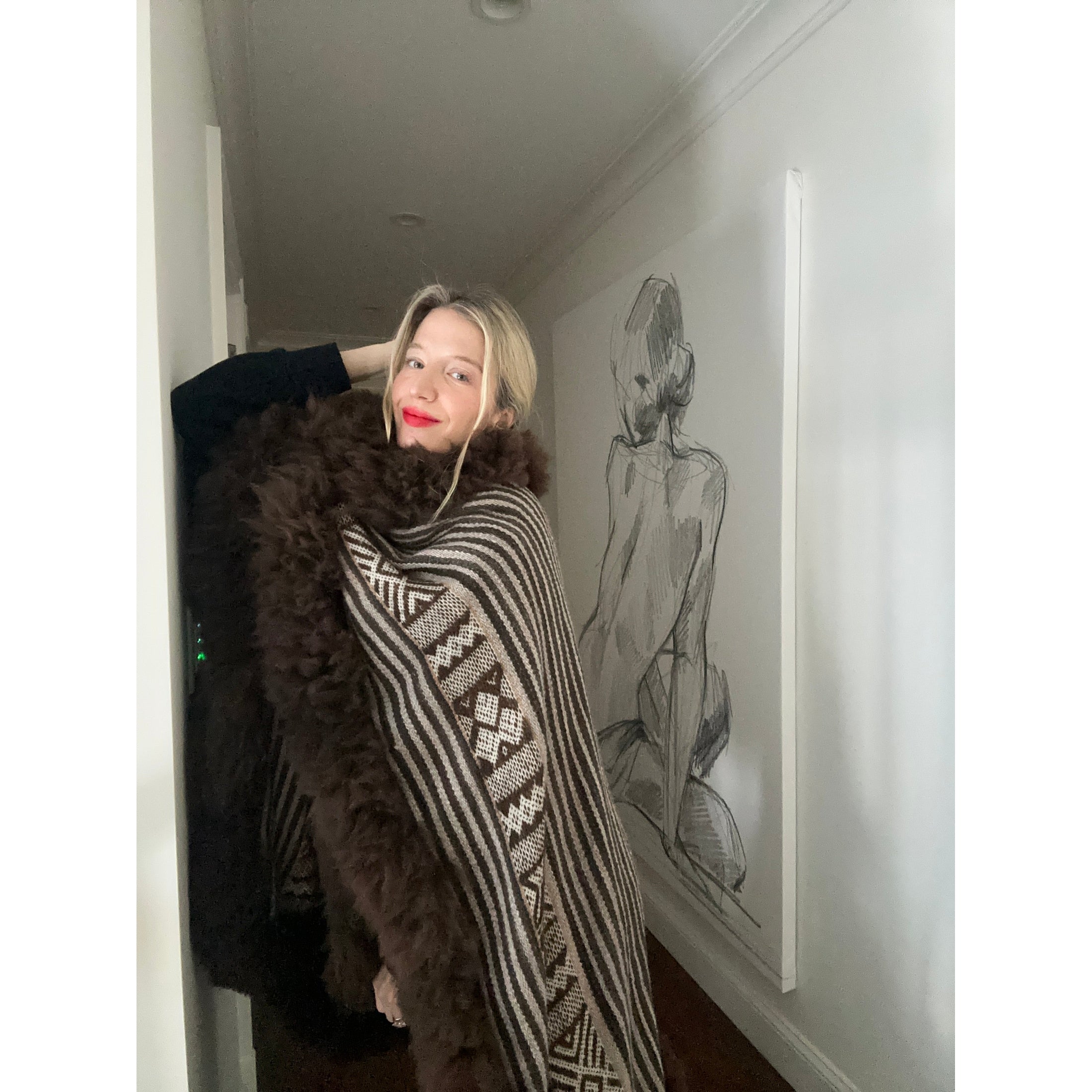 Marisol Heritage Baby Alpaca Wool Cape