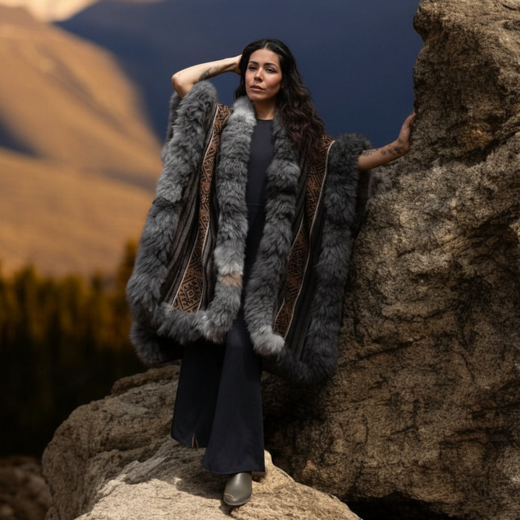 Catalina Heritage Baby Alpaca Wool Cape