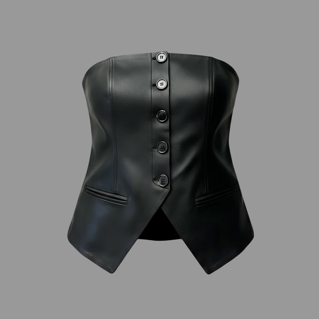 The Hudson Leather Bustier
