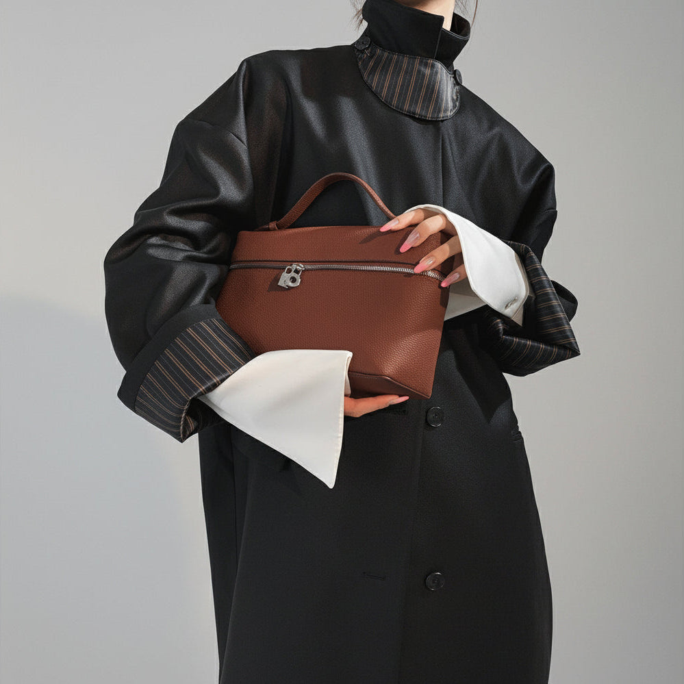 black trench coat details