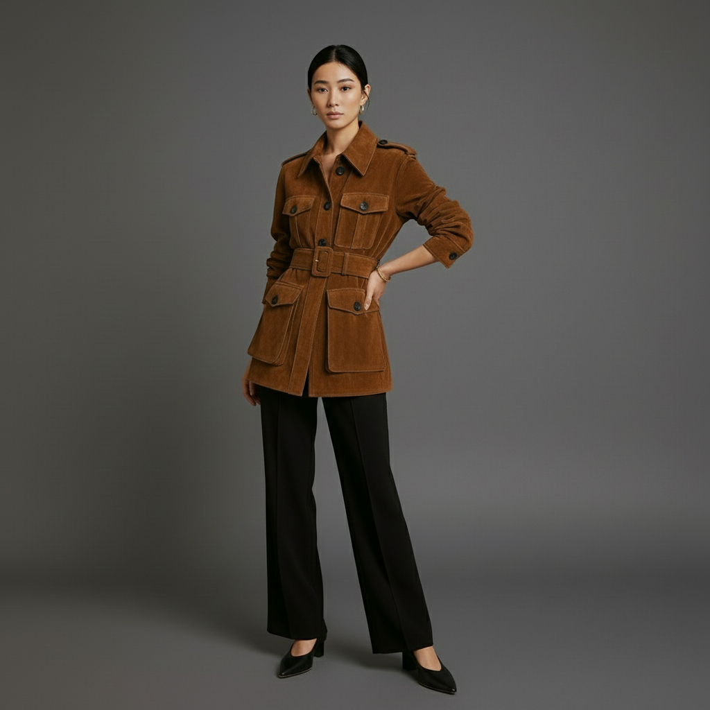 Imported Goatskin Suede Jacket