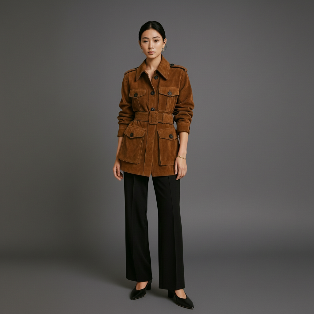 Imported Goatskin Suede Jacket