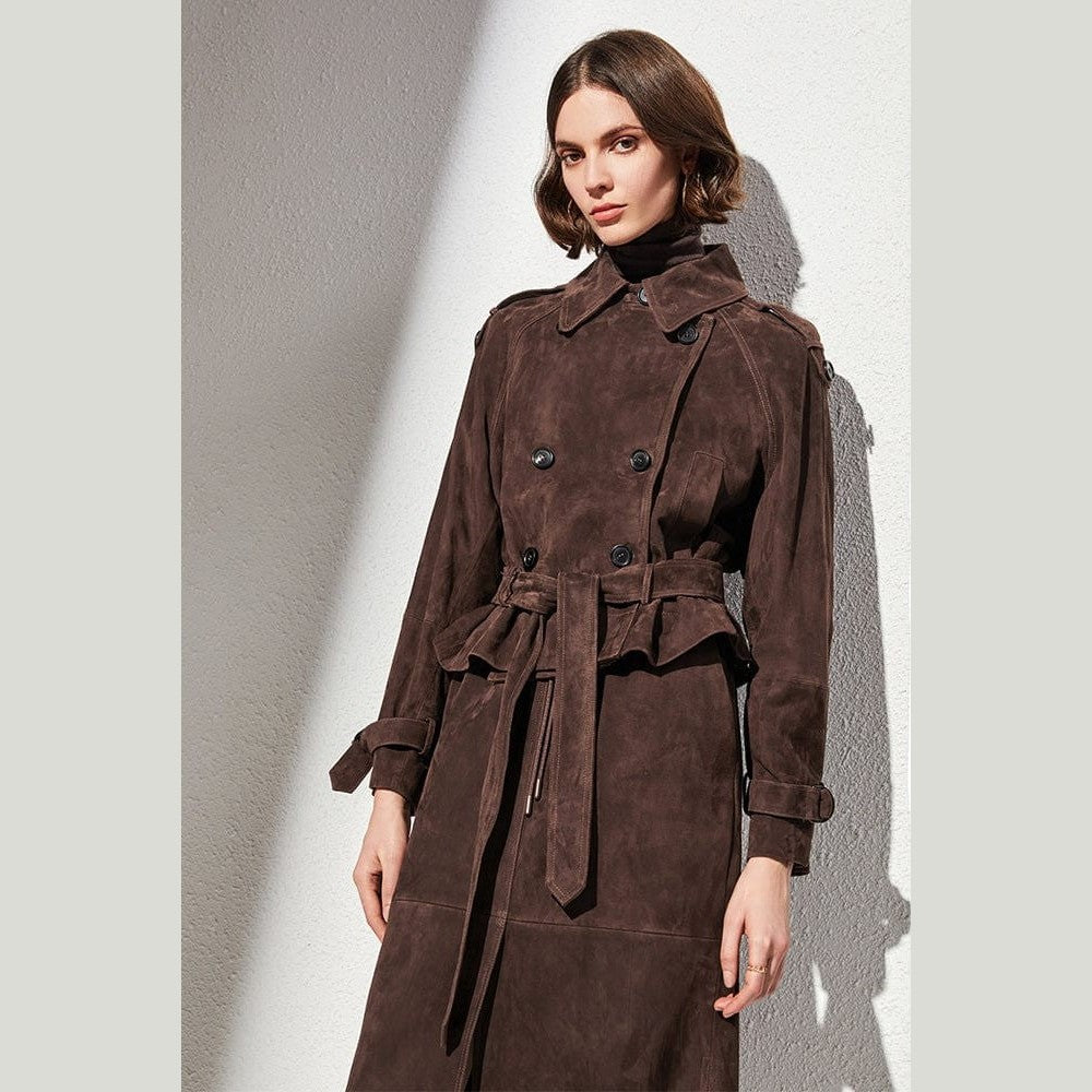 brown suede jacket womens