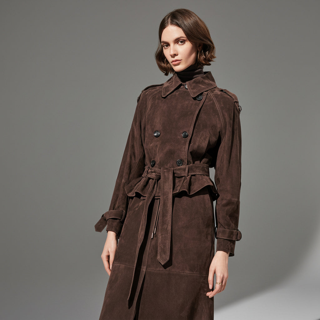 brown suede jacket womens