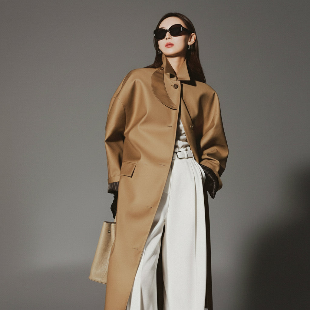 our brown trench coat womens