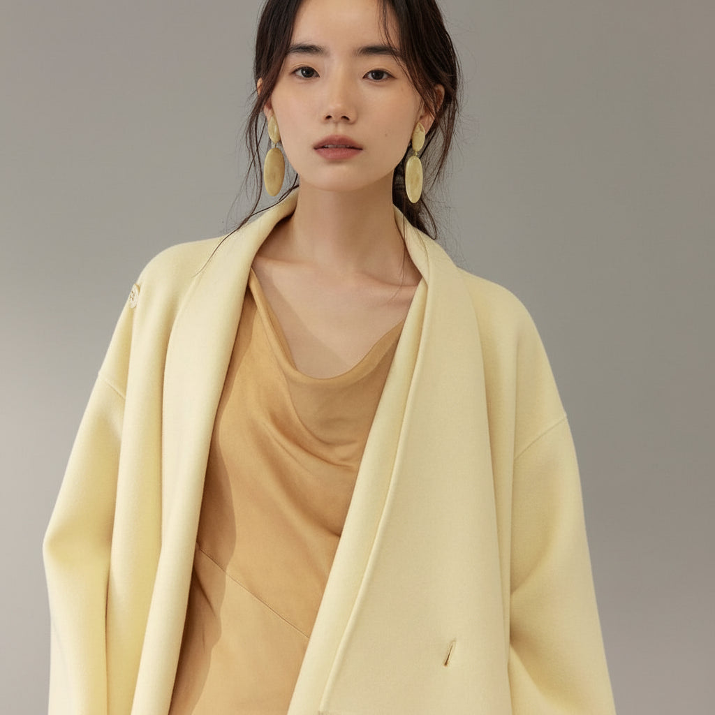 Buttermilk Scarf Coat