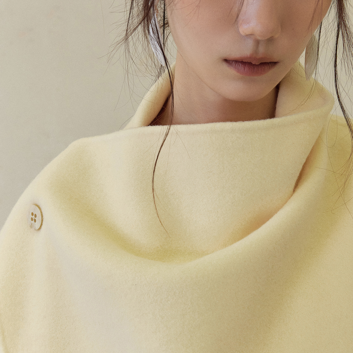 Buttermilk Scarf Coat