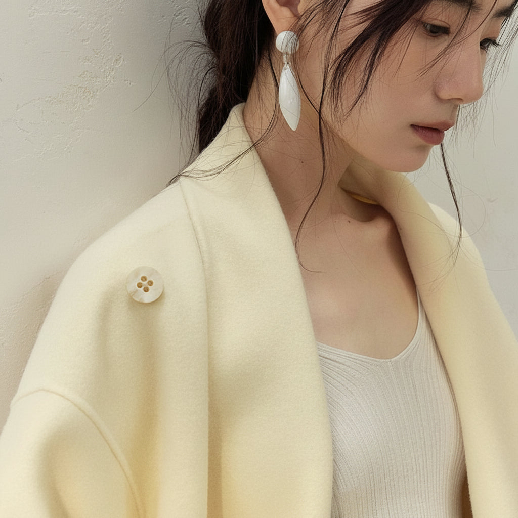 Buttermilk Scarf Coat