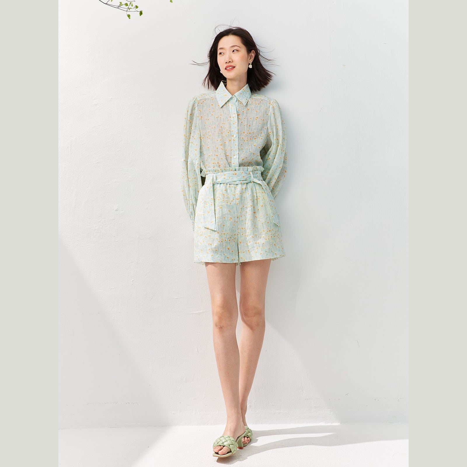 clothing linen shirt and shorts