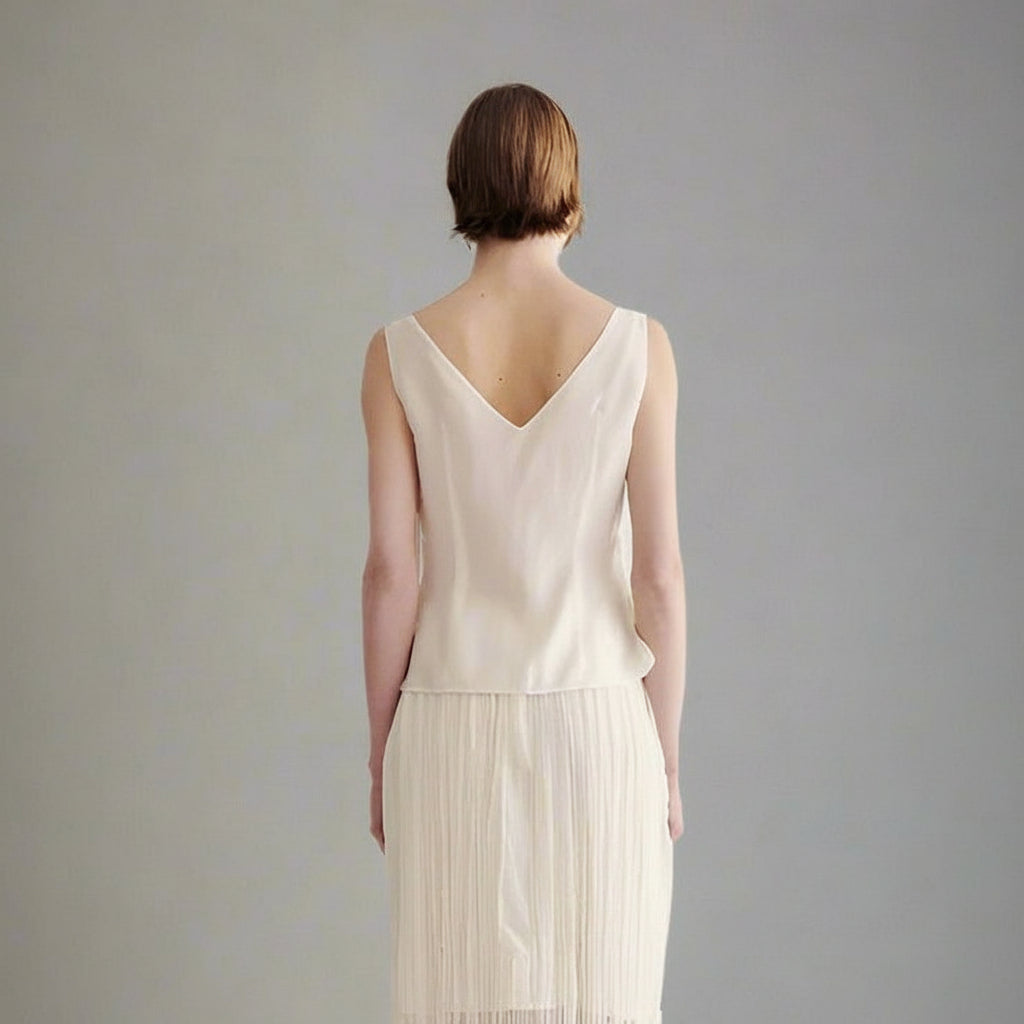 Ivory Cream Organza Camisole