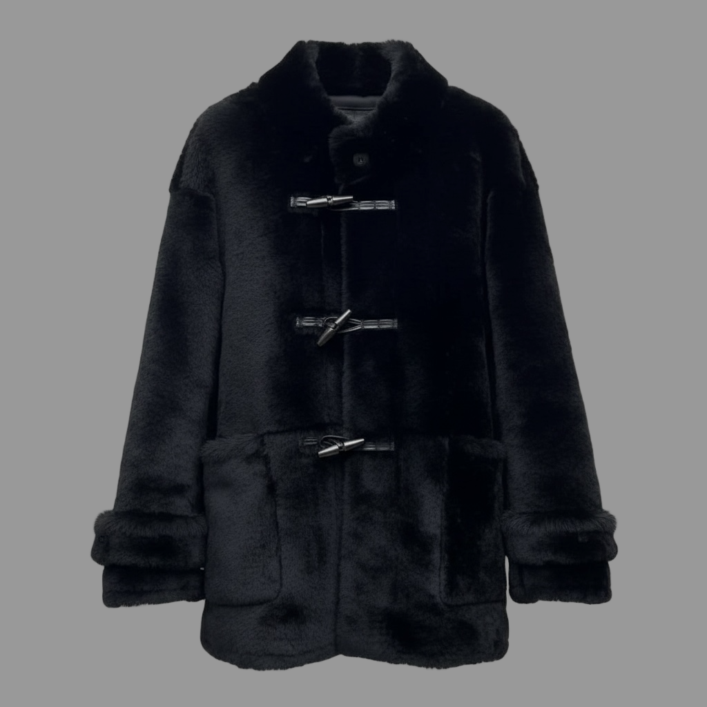 The Black Shearling Coat — Timeless Craft