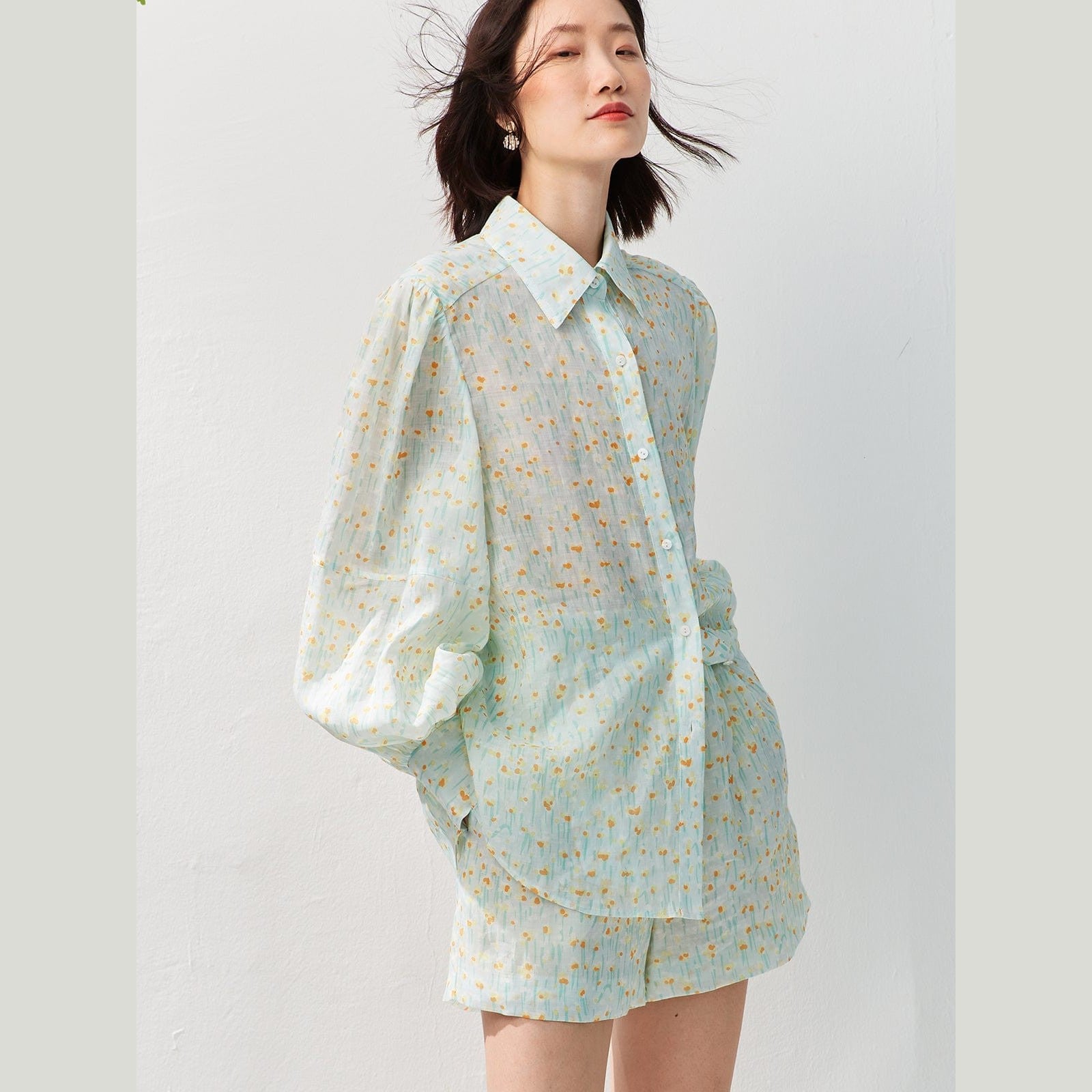 fitted blouse linen shirt