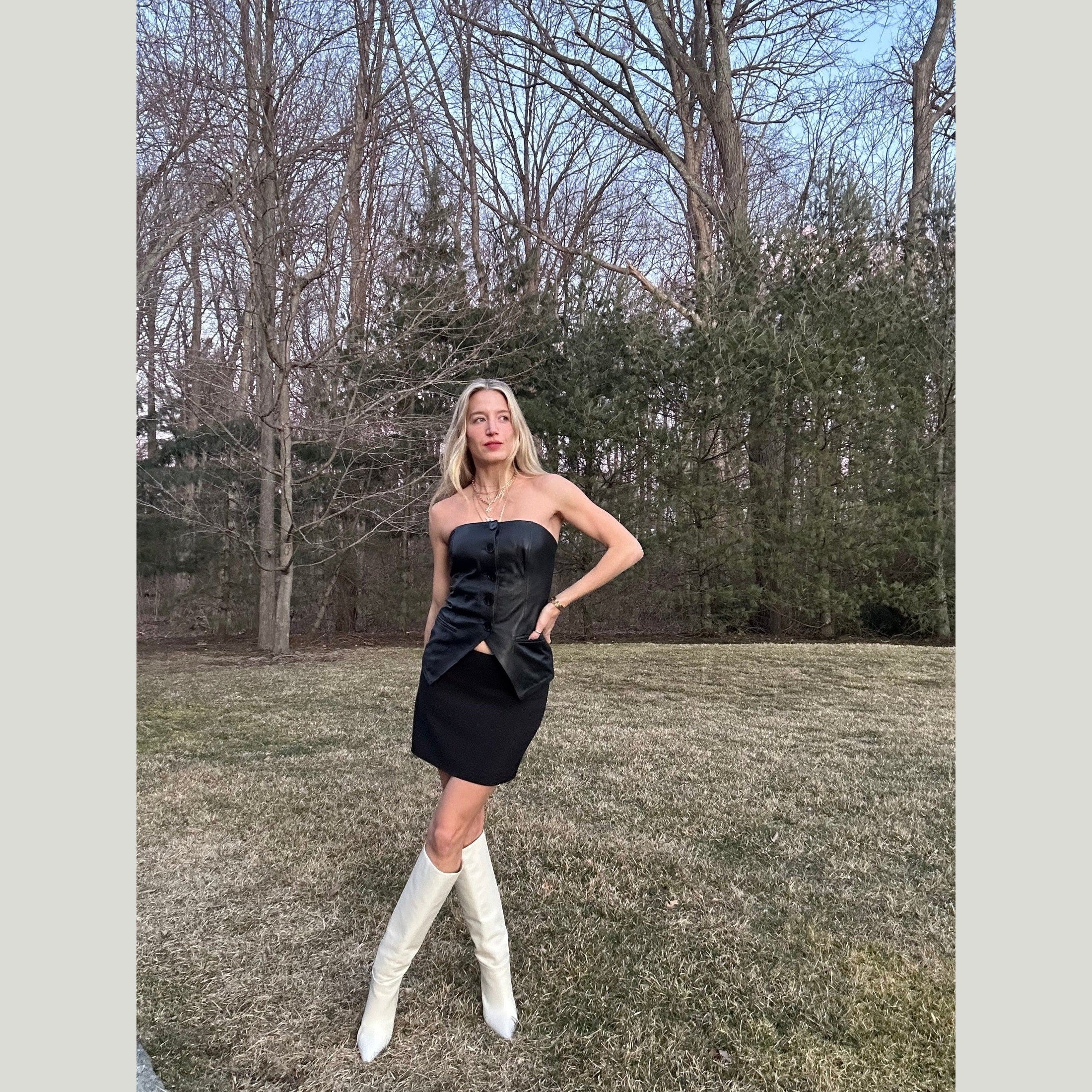 The Hudson Leather Bustier