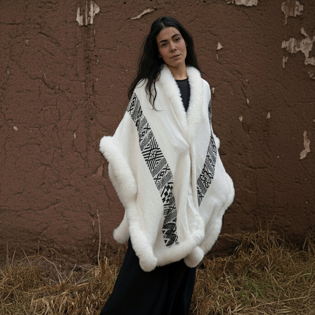 Ines Heritage Baby Alpaca Wool Cape