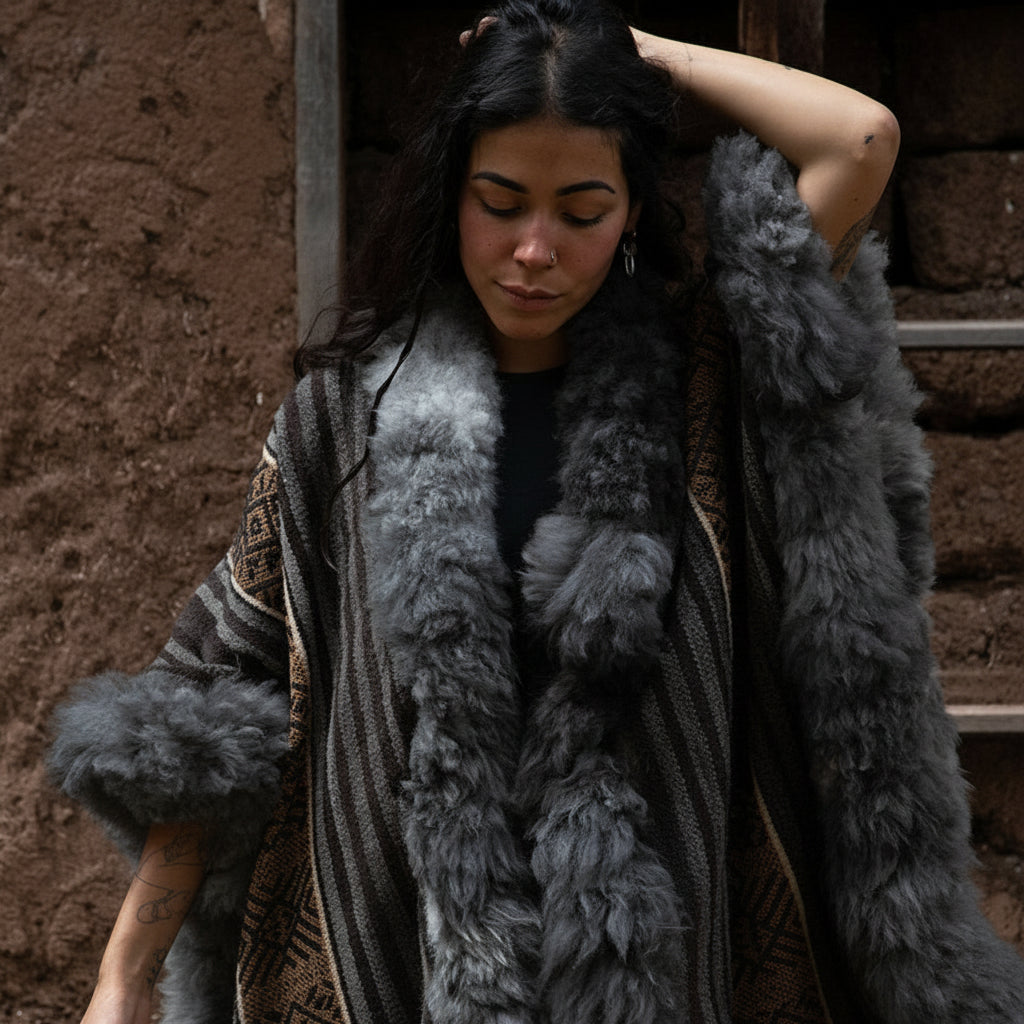 Catalina Heritage Baby Alpaca Wool Cape