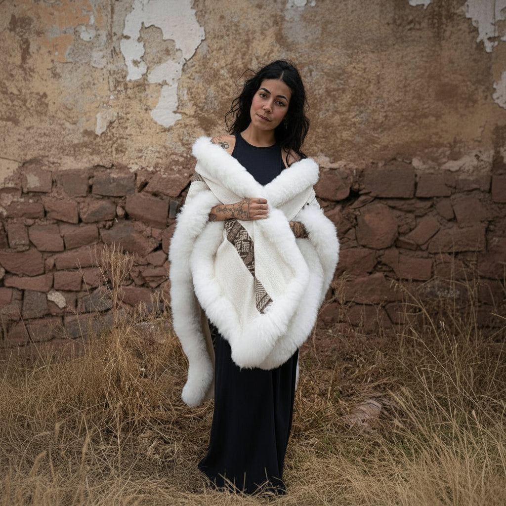 Noemi Heritage Baby Alpaca Wool Cape