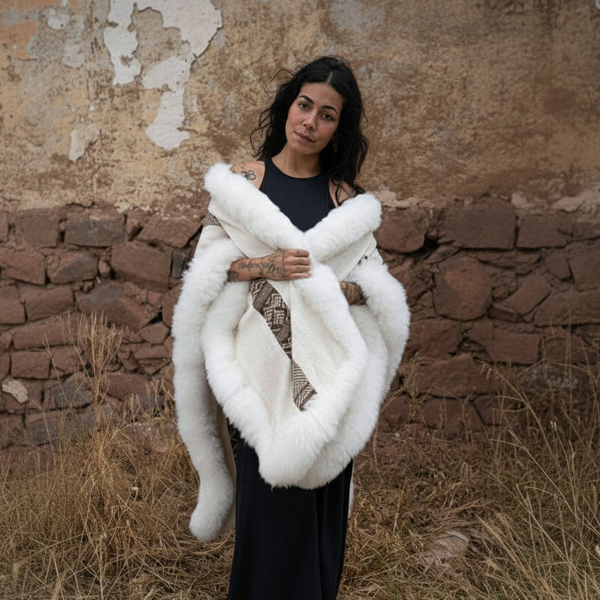 Noemi Heritage Baby Alpaca Wool Cape