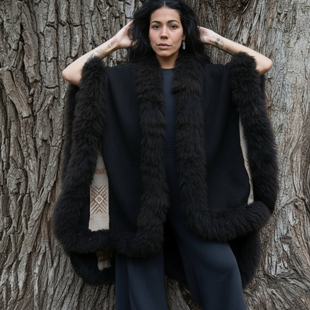 Julieta Heritage Baby Alpaca Wool Cape