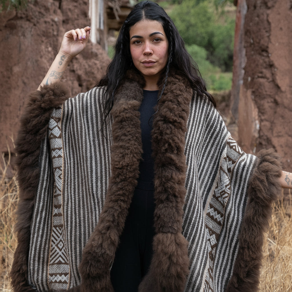 Marisol Heritage Baby Alpaca Wool Cape