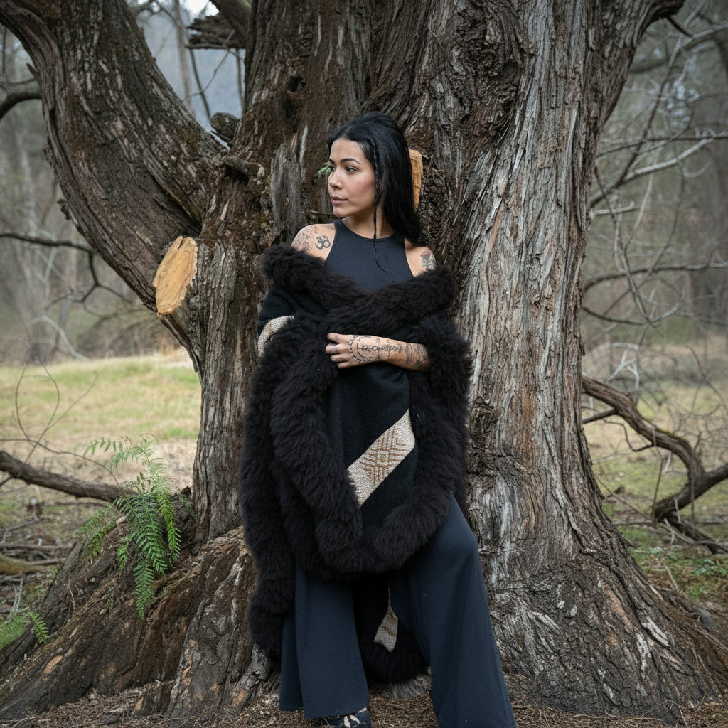 Julieta Heritage Baby Alpaca Wool Cape