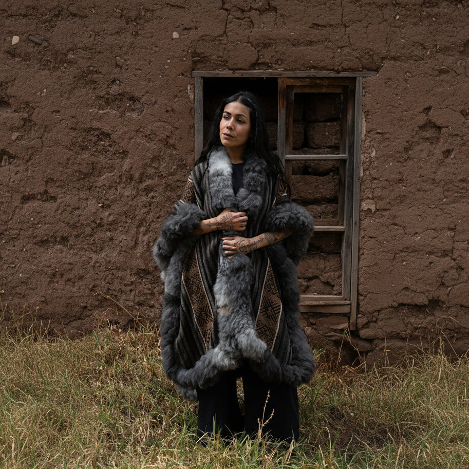 Catalina Heritage Baby Alpaca Wool Cape