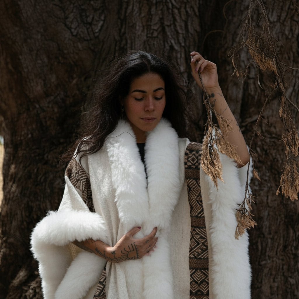 Noemi Heritage Baby Alpaca Wool Cape