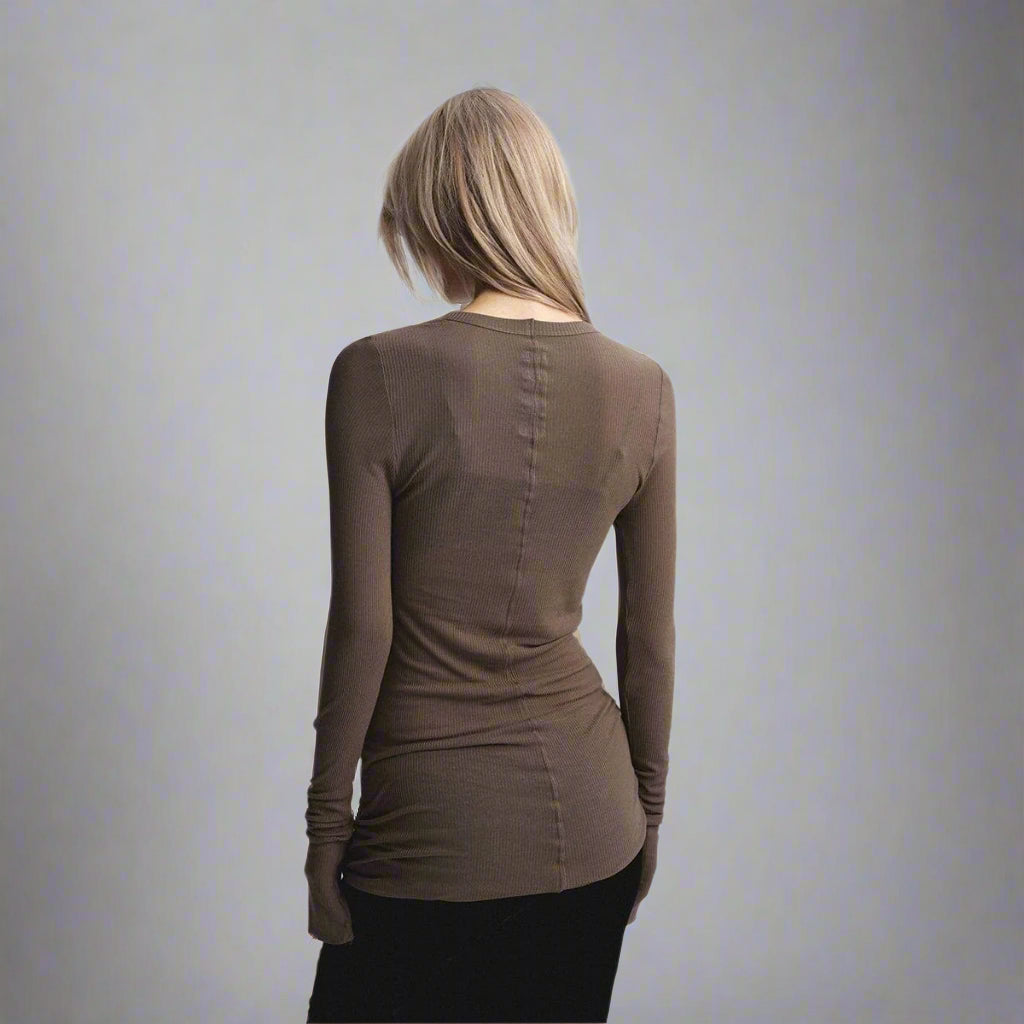 long sleeve silk tee shirts