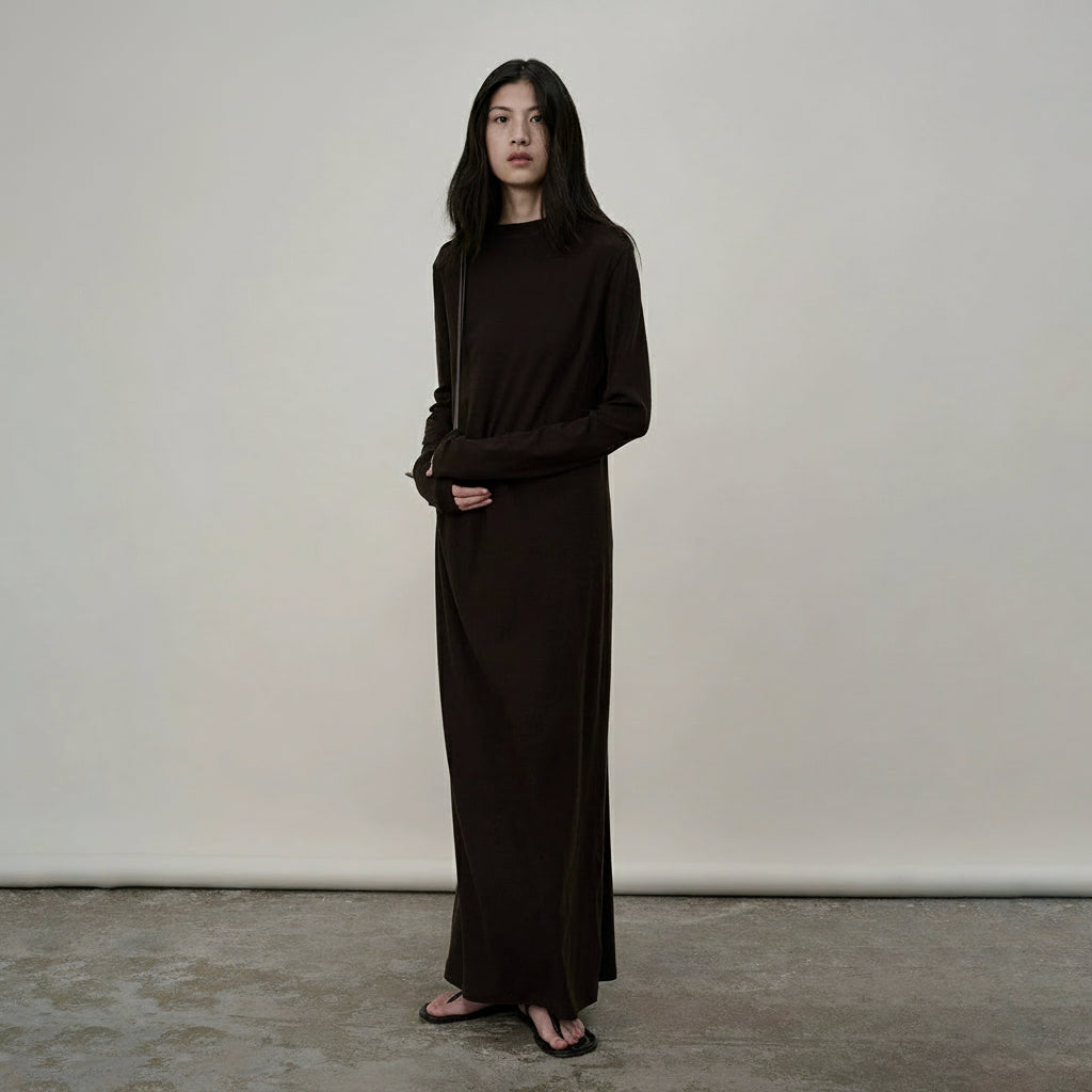 modest silk maxi dress Satin Maxi Dress