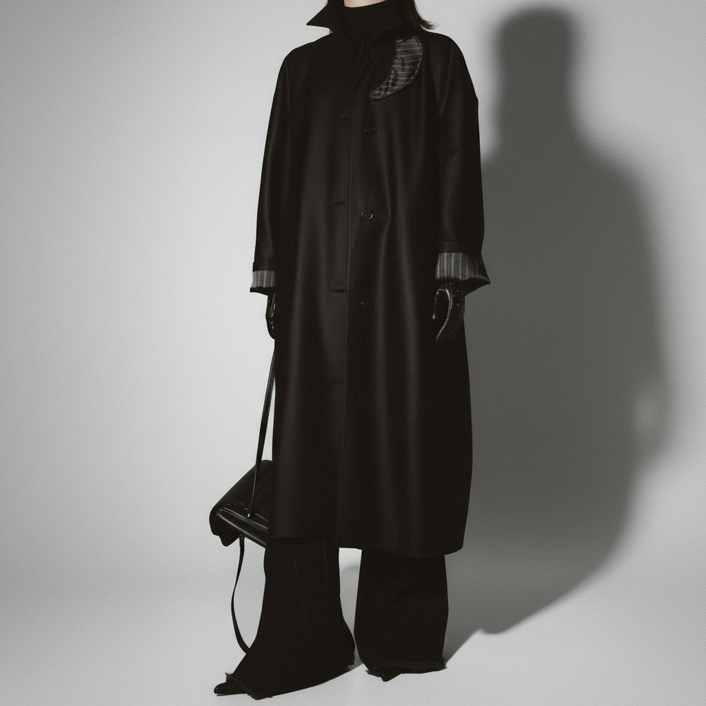 petite black trench coat women