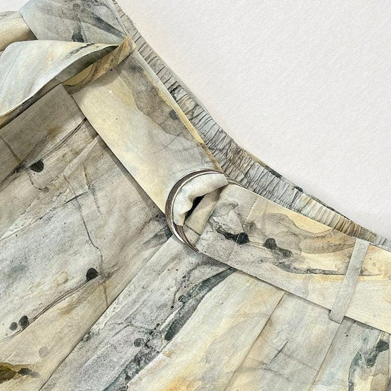 petite womens linen shorts in ramie